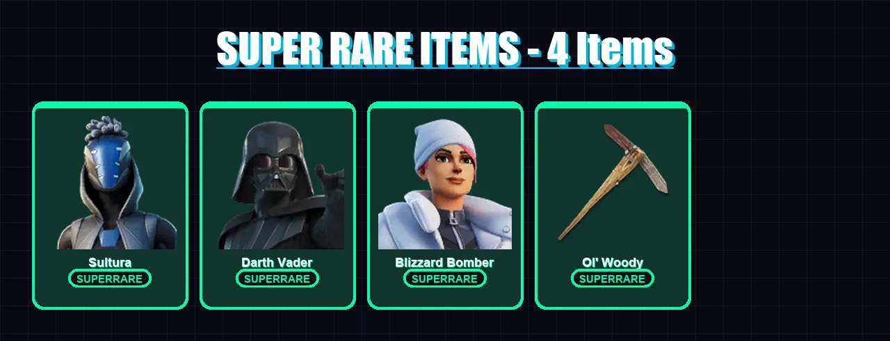 [PC/XBOX/PSN] | Sultura | Darth Vader | Blizzard Bomber | Son Goku | Snap | 30 skin | 51 pickaxe | 39 emote | 39 glider | Lv710