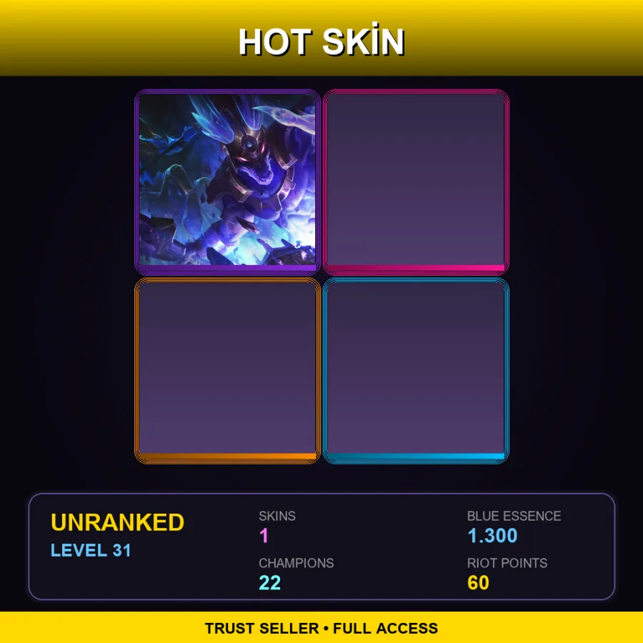 EUNE | Lv31 | Unranked | 1 Skin | 22 Champ