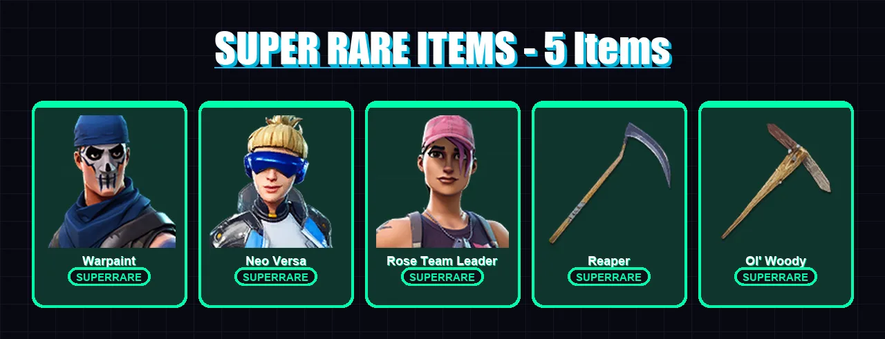 [PS4/PS5/XBOX/PC] | Warpaint | Neo Versa | Rose Team Leader | Sorana | Midas | 42 skin | 35 pickaxe | 34 emote | 36 glider | Lv634