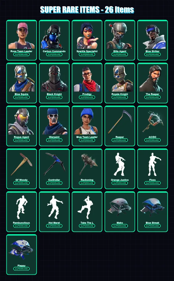 [PC/XBOX/PSN] | Rose Team Leader | Carbon Commando | Sparkle Specialist | 140 skin | Lv1315