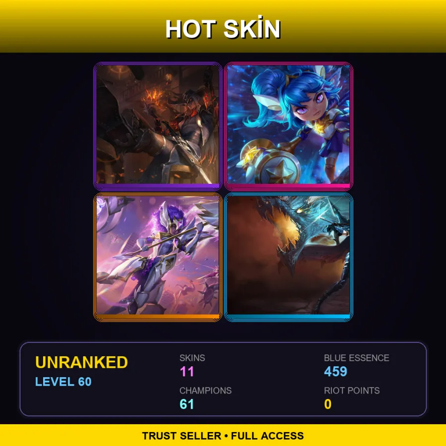 ME | Lv60 | Unranked | 11 Skin | 61 Champ — Inkshadow Yasuo