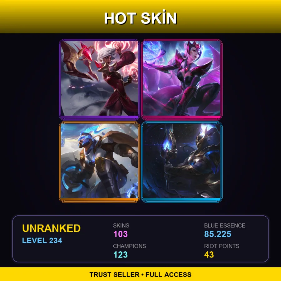 BR | Lv234 | Unranked | 103 Skin | 123 Champ