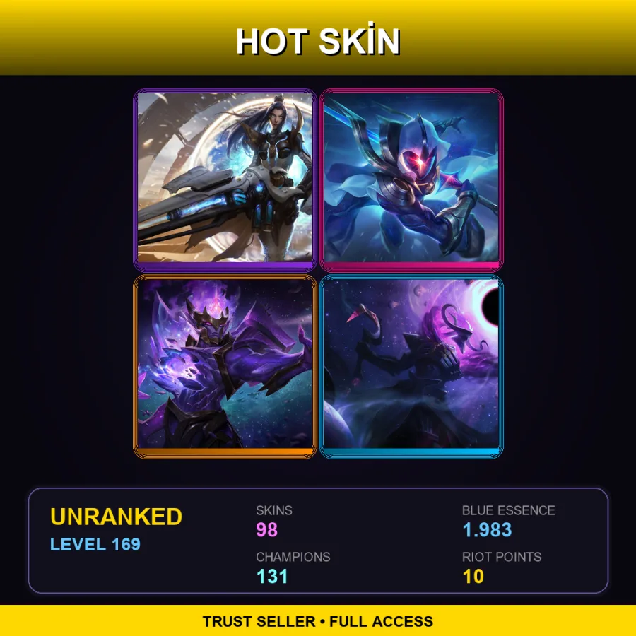 TW | Lv169 | Unranked | 98 Skin | 131 Champ — Dragon Master Swain