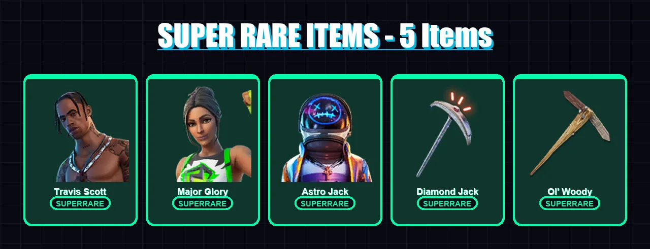 [PC/PSN] | Travis Scott | Major Glory | Astro Jack | Deadpool | The Foundation | 193 skin | 167 pickaxe | 110 emote | 94 glider | Lv1242