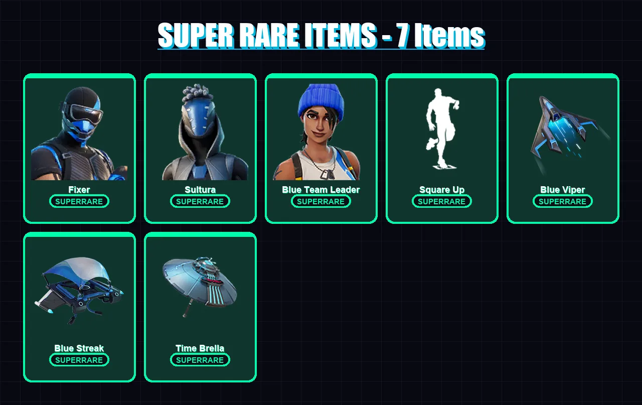[PS4/PS5/XBOX/PC] | Fixer | Sultura | Blue Team Leader | Era | Mizuki | 17 skin | 58 pickaxe | 32 emote | 55 glider | Lv924