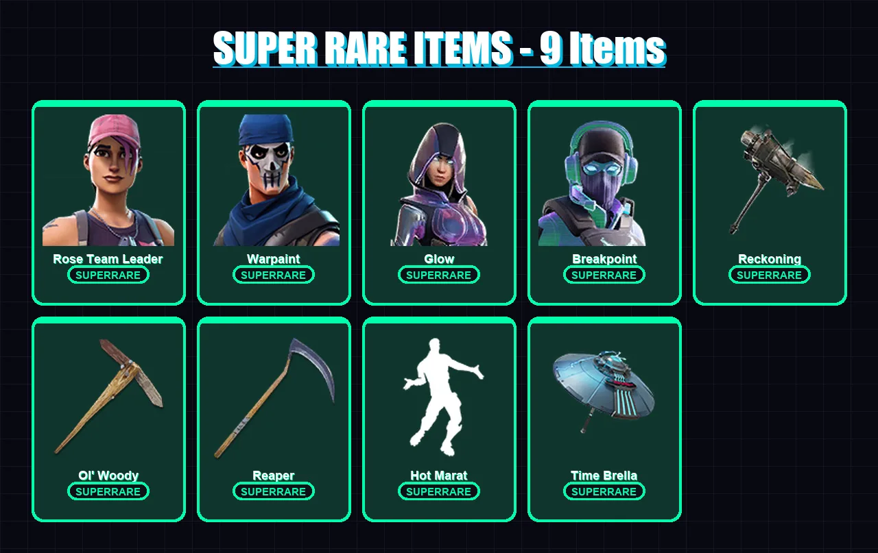 [PC/XBOX/PSN] | Rose Team Leader | Warpaint | Glow | Breakpoint | Catalyst | 73 skin | 68 pickaxe | 86 emote | 63 glider | Lv982 — Fortnite account