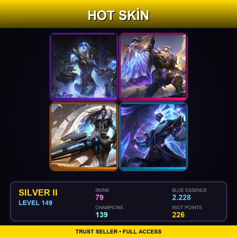 EUNE | Lv149 | Silver II | 79 Skin | 139 Champ