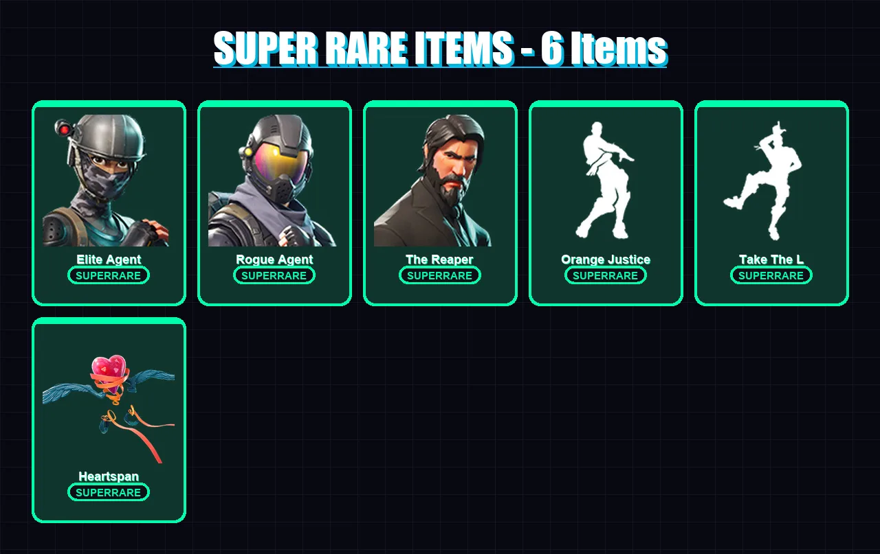 [PC/XBOX] | Elite Agent | Rogue Agent | The Reaper | Valor | Omega | 28 skin | 23 pickaxe | 41 emote | 28 glider | Lv423