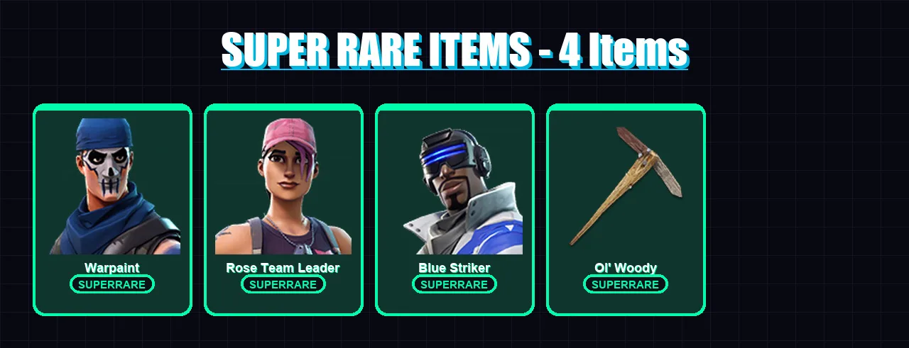 [PS4/PS5/XBOX/PC] | Warpaint | Rose Team Leader | Blue Striker | Oblivion | Skull Raider | 18 skin | 42 pickaxe | 25 emote | 37 glider | Lv346 — Fortnite account