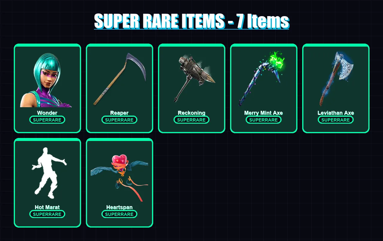 [PS4/PS5/XBOX/PC] | Wonder | Calamity | The Prisoner | The Ice King | Zero | 174 skin | 116 pickaxe | 111 emote | 88 glider | Lv1212 — Fortnite account