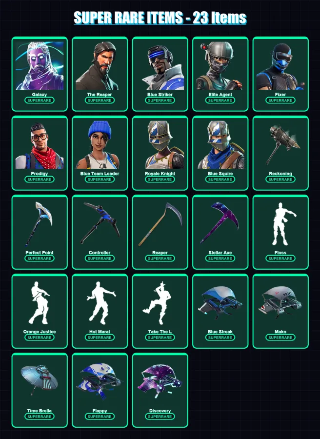 [PS4/PS5/XBOX/PC] | Aerial Assault Trooper (OG) | Galaxy | The Reaper | 118 skin | Lv2182