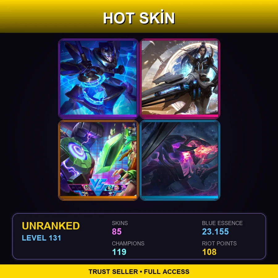 BR | Lv131 | Unranked | 85 Skin | 119 Champ