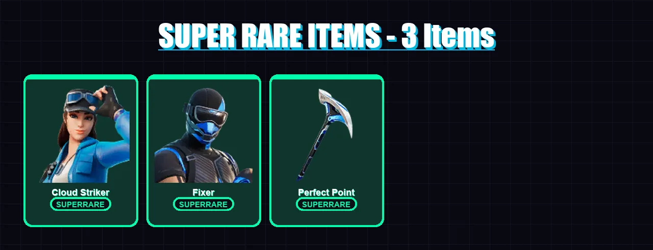 [PS4/PS5/XBOX/PC] | Cloud Striker | Fixer | Snap | Malik | Joey | 25 skin | 33 pickaxe | 22 emote | 34 glider | Lv528 — Game account