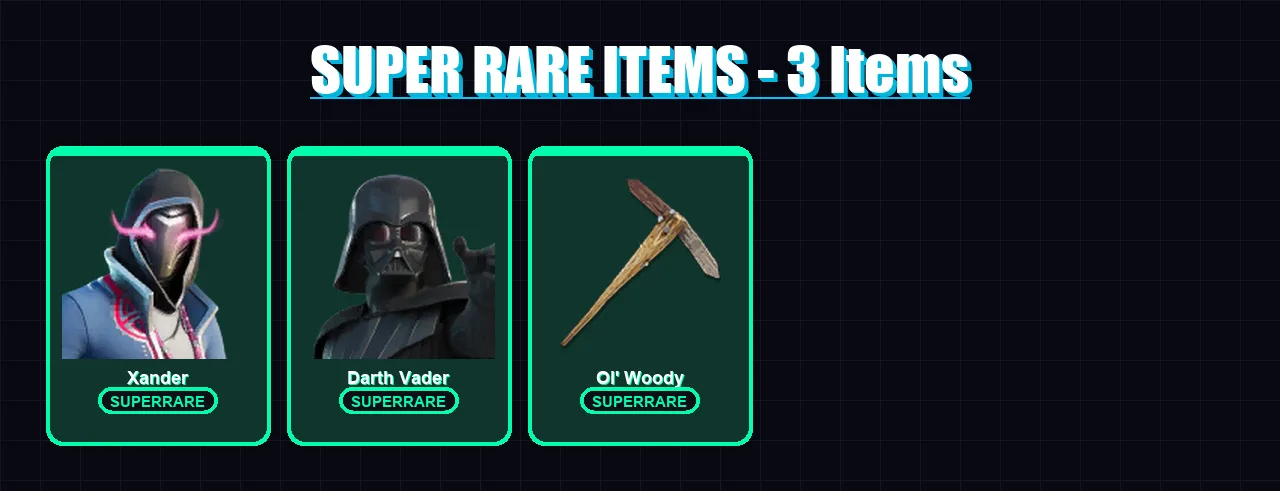 [PC/XBOX/PSN] | Xander | Darth Vader | Era | Ronin | Mizuki | 150 skin | 189 pickaxe | 137 emote | 150 glider | Lv2588