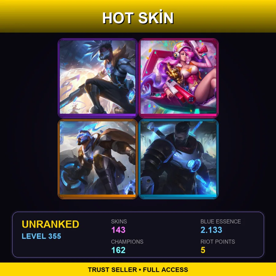 EUNE | Lv355 | Unranked | 143 Skin | 162 Champ — Worldbreaker Maokai