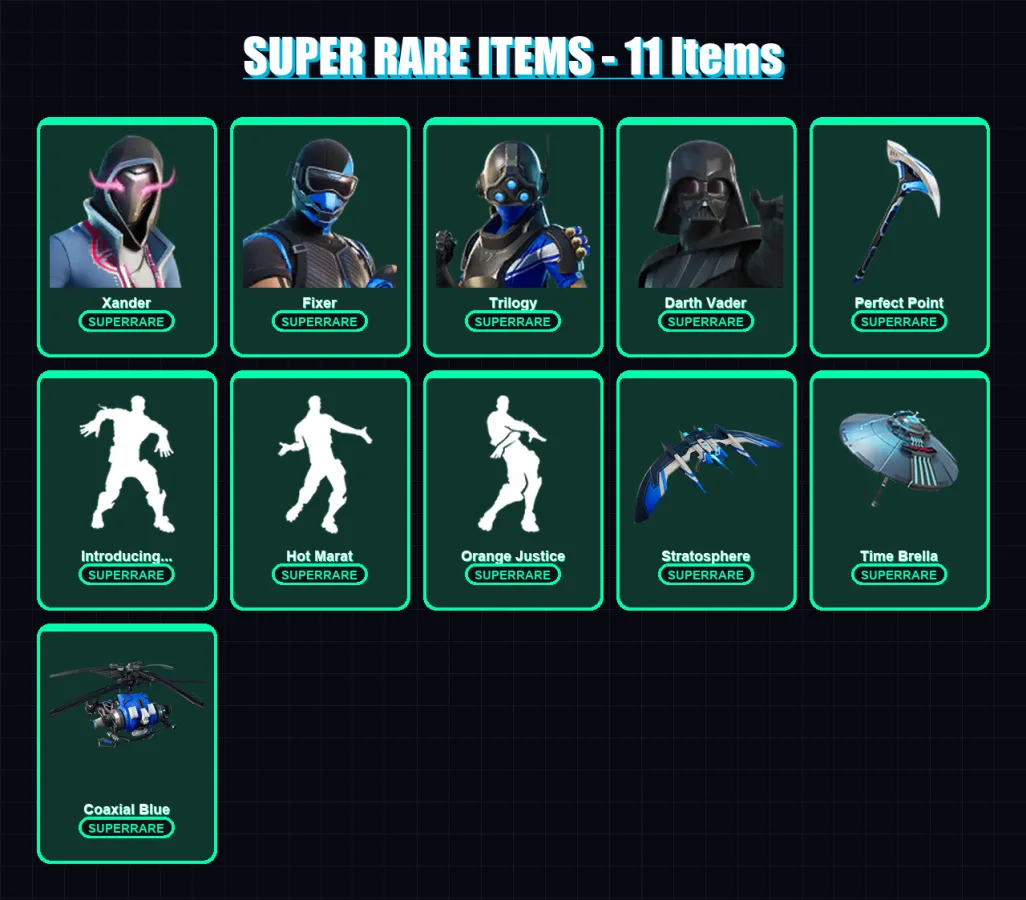 [PC/XBOX] | Xander | Fixer | Trilogy | Darth Vader | Zenith | 79 skin | 152 pickaxe | 110 emote | 136 glider | Lv2528