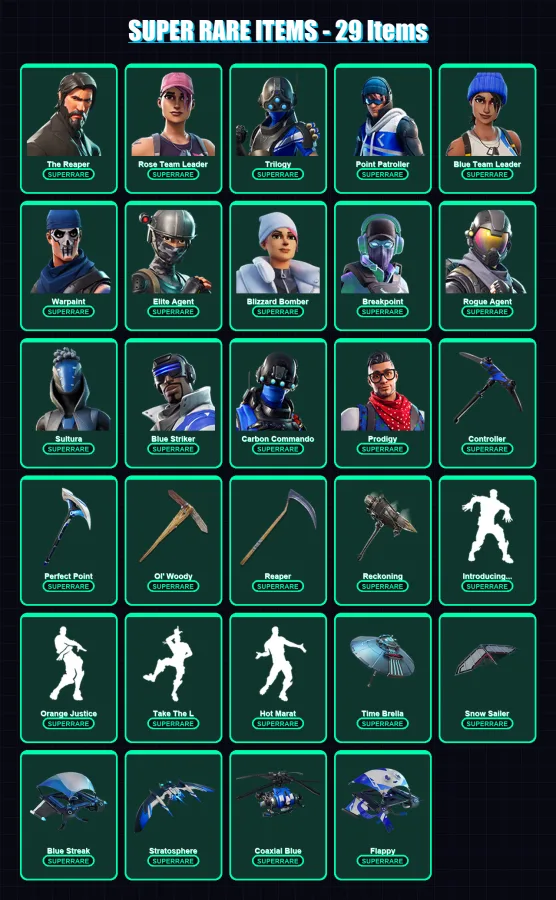 [PS4/PS5/XBOX/PC] | The Reaper | Rose Team Leader | Trilogy | 156 skin | Lv1713