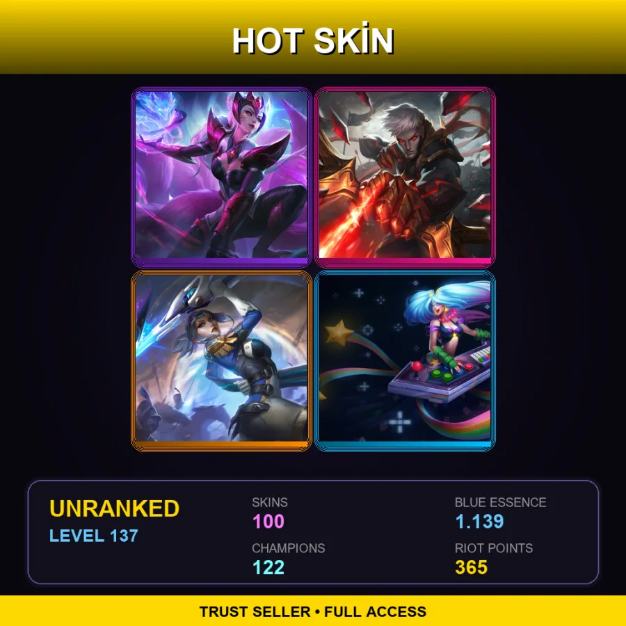 EUW | Lv137 | Unranked | 100 Skin | 122 Champ — Sherwood Forest Ashe