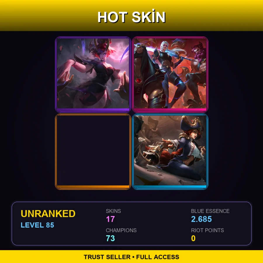 LAS | Lv85 | Unranked | 17 Skin | 73 Champ