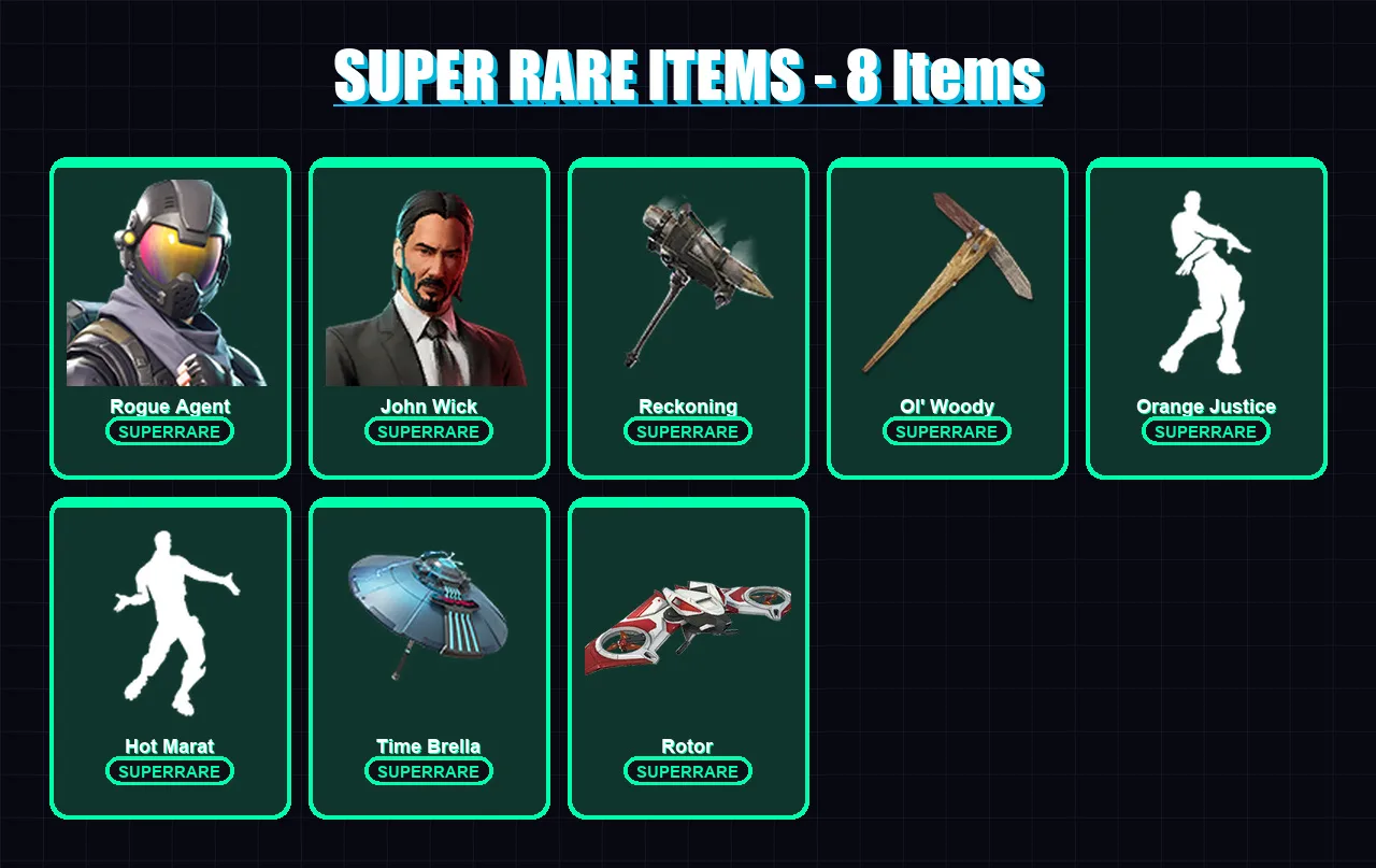 [PC/XBOX/PSN] | Double Helix | Rogue Agent | John Wick | Lara Croft | Spectra Knight | 200 skin | 248 pickaxe | 194 emote | 193 glider | Lv3568