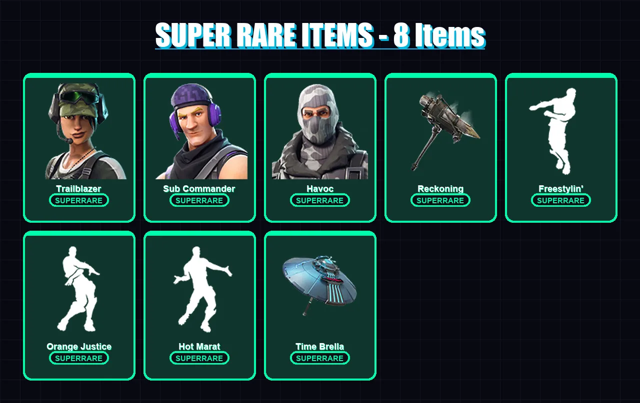 [PC/XBOX/PSN] | Trailblazer | Sub Commander | Havoc | Enforcer | Zenith | 24 skin | 15 pickaxe | 28 emote | 23 glider | Lv322 — Fortnite account