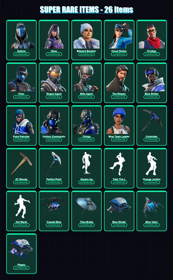 [PC/XBOX] | Sultura | Glow | Blizzard Bomber | Cloud Striker | Prodigy | 133 skin | 138 pickaxe | 127 emote | 105 glider | Lv1345 — Fortnite account