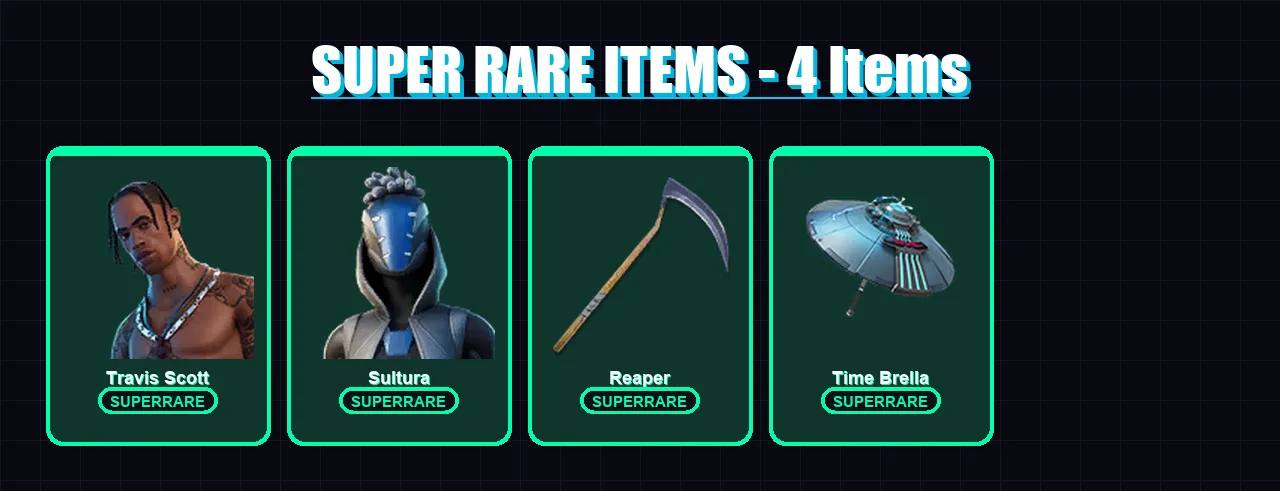 [PC/XBOX/PSN] | Travis Scott | Sultura | Molten Battle Hound | Nezumi | Predator | 133 skin | 154 pickaxe | 133 emote | 116 glider | Lv1546