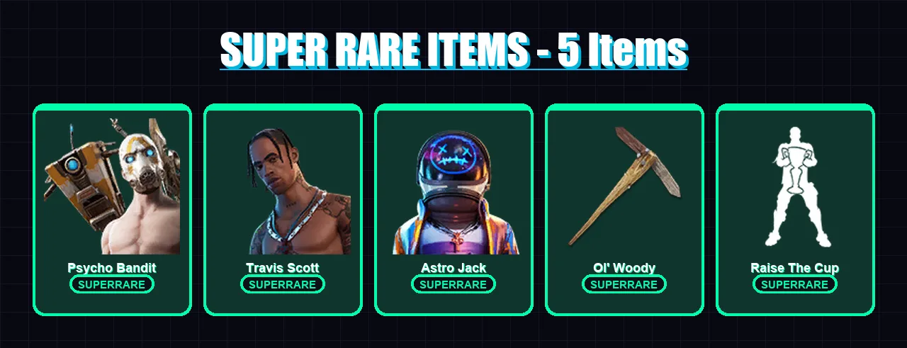 [PC/PSN] | Psycho Bandit | Travis Scott | Astro Jack | Raven | Deadpool | 240 skin | 213 pickaxe | 164 emote | 136 glider | Lv1741