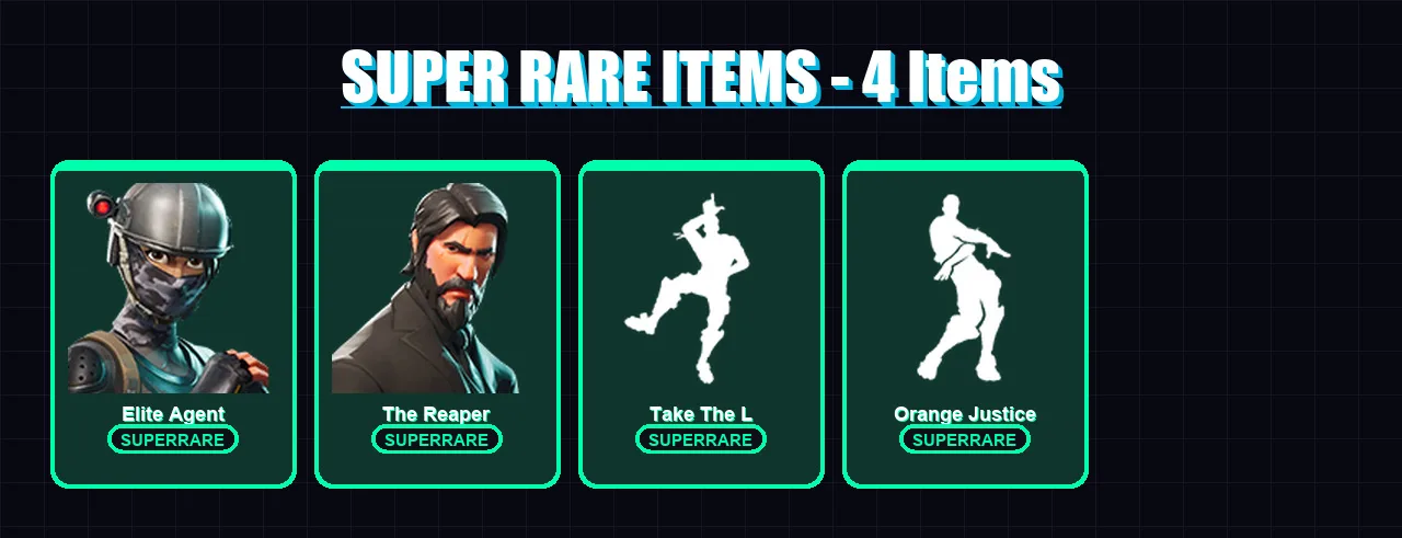 [PC/XBOX/PSN] | Elite Agent | The Reaper | Drift | The Visitor | Carbide | 20 skin | 13 pickaxe | 13 emote | 17 glider | Lv208