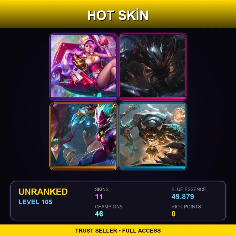 LAS | Lv105 | Unranked | 11 Skin | 46 Champ