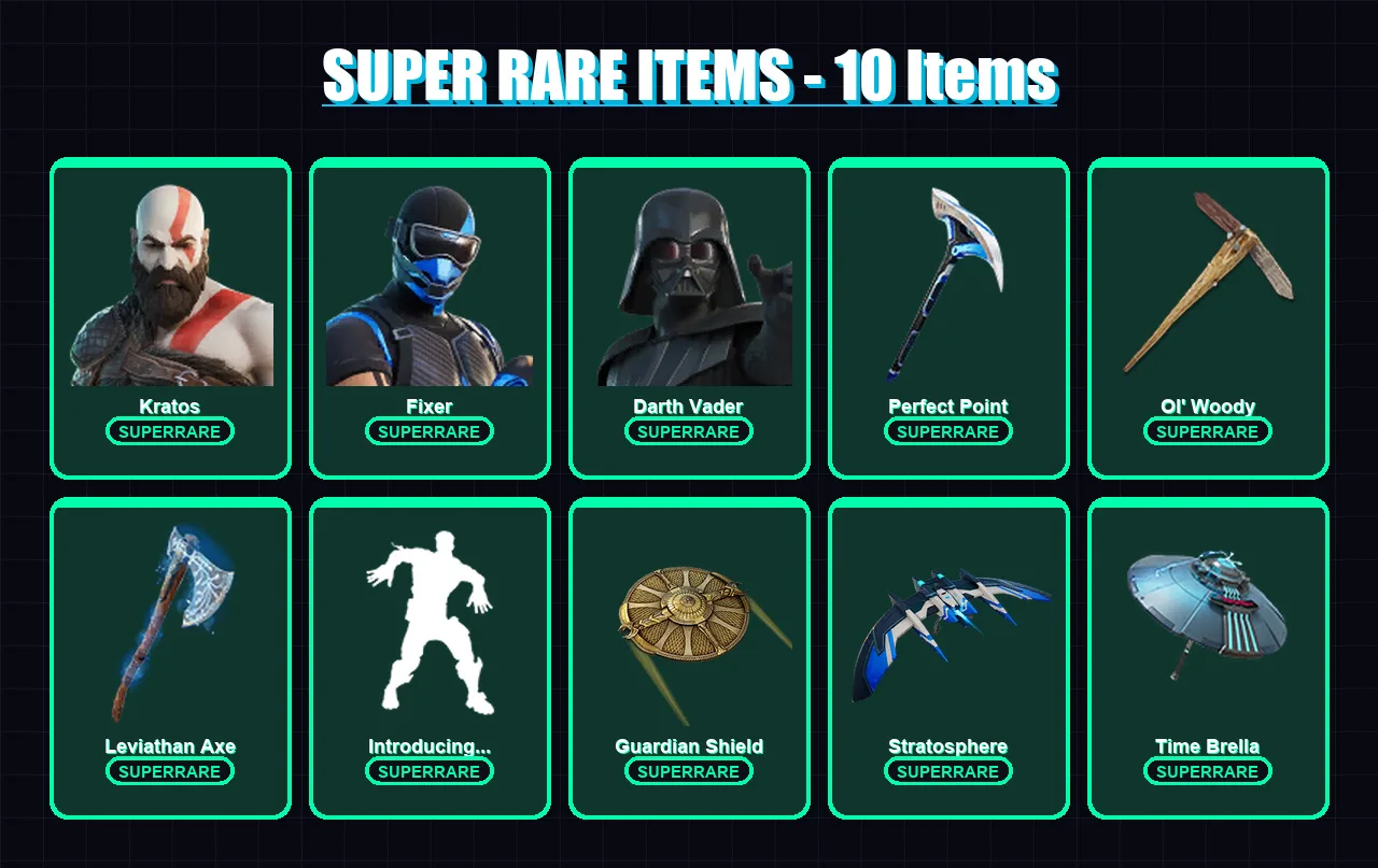 [PS4/PS5/PC] | Kratos | Fixer | Darth Vader | Renzo the Destroyer | Mecha Cuddle Master | 211 skin | 228 pickaxe | 143 emote | 170 glider | Lv2039