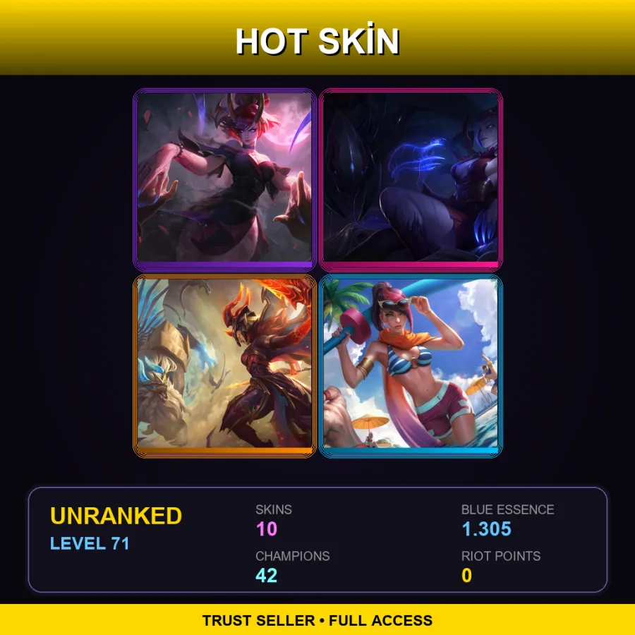 LAS | Lv71 | Unranked | 10 Skin | 42 Champ — Final Boss Veigar