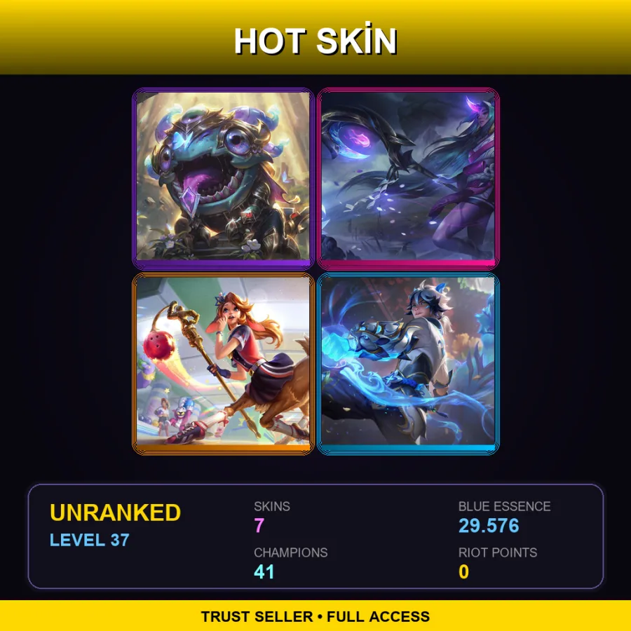 VN | Lv37 | Unranked | 7 Skin | 41 Champ