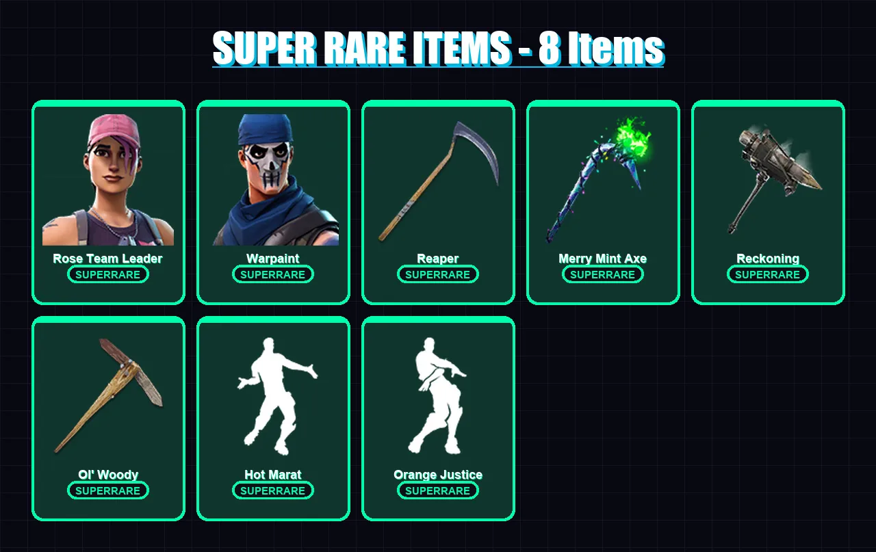 [SWITCH/XBOX/PSN/PC] | Rose Team Leader | Warpaint | The Ice King | 97 skin | Lv1542