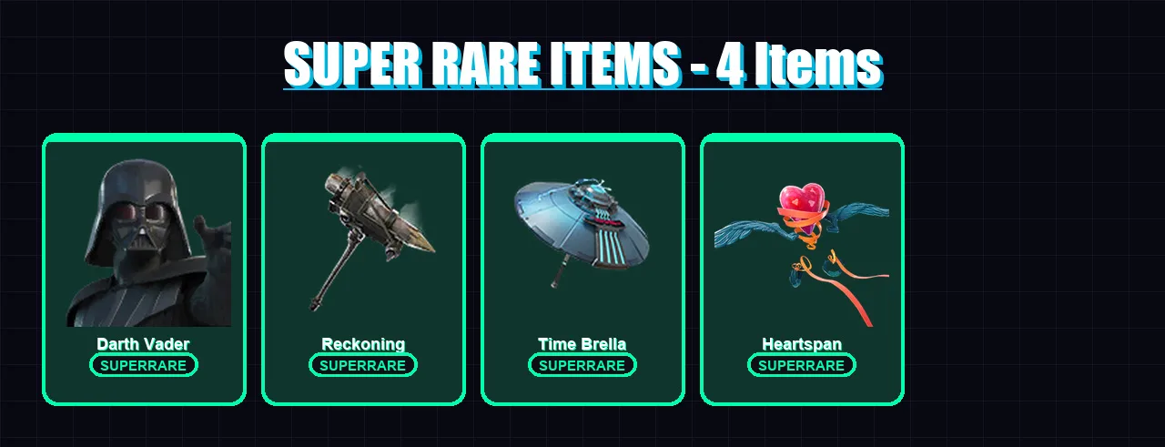 [PC/XBOX/PSN] | Darth Vader | The Scientist | Spectra Knight | Lynx | Joey | 154 skin | 143 pickaxe | 130 emote | 151 glider | Lv1940
