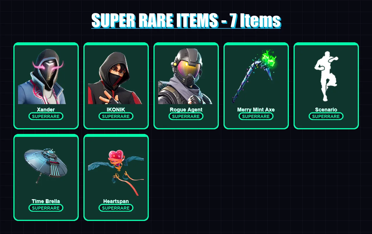 [PC/PSN] | Xander | IKONIK | Rogue Agent | Singularity | Paradigm (Reality-659) | 189 skin | 193 pickaxe | 195 emote | 169 glider | Lv2824