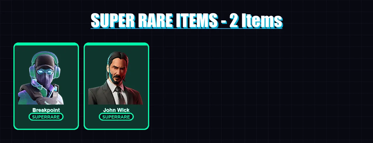 [PC/XBOX/PSN] | Breakpoint | John Wick | Renzo the Destroyer | Kado Thorne | Hades | 71 skin | 79 pickaxe | 69 emote | 65 glider | Lv1319