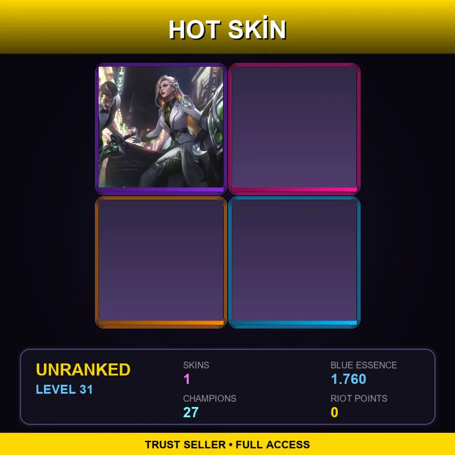 EUNE | Lv31 | Unranked | 1 Skin | 27 Champ