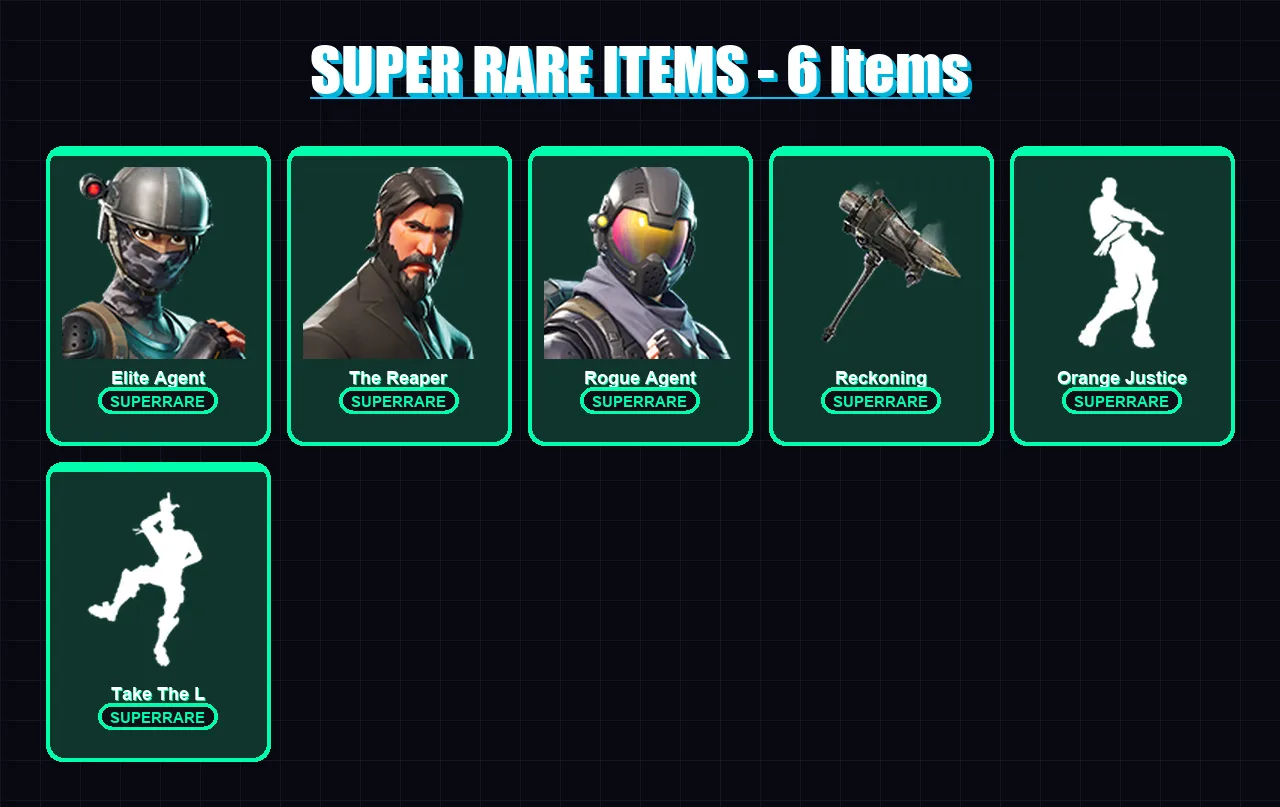 [PC/XBOX/PSN] | Elite Agent | The Reaper | Rogue Agent | Ragnarok | Carbide | 45 skin | 51 pickaxe | 49 emote | 52 glider | Lv820