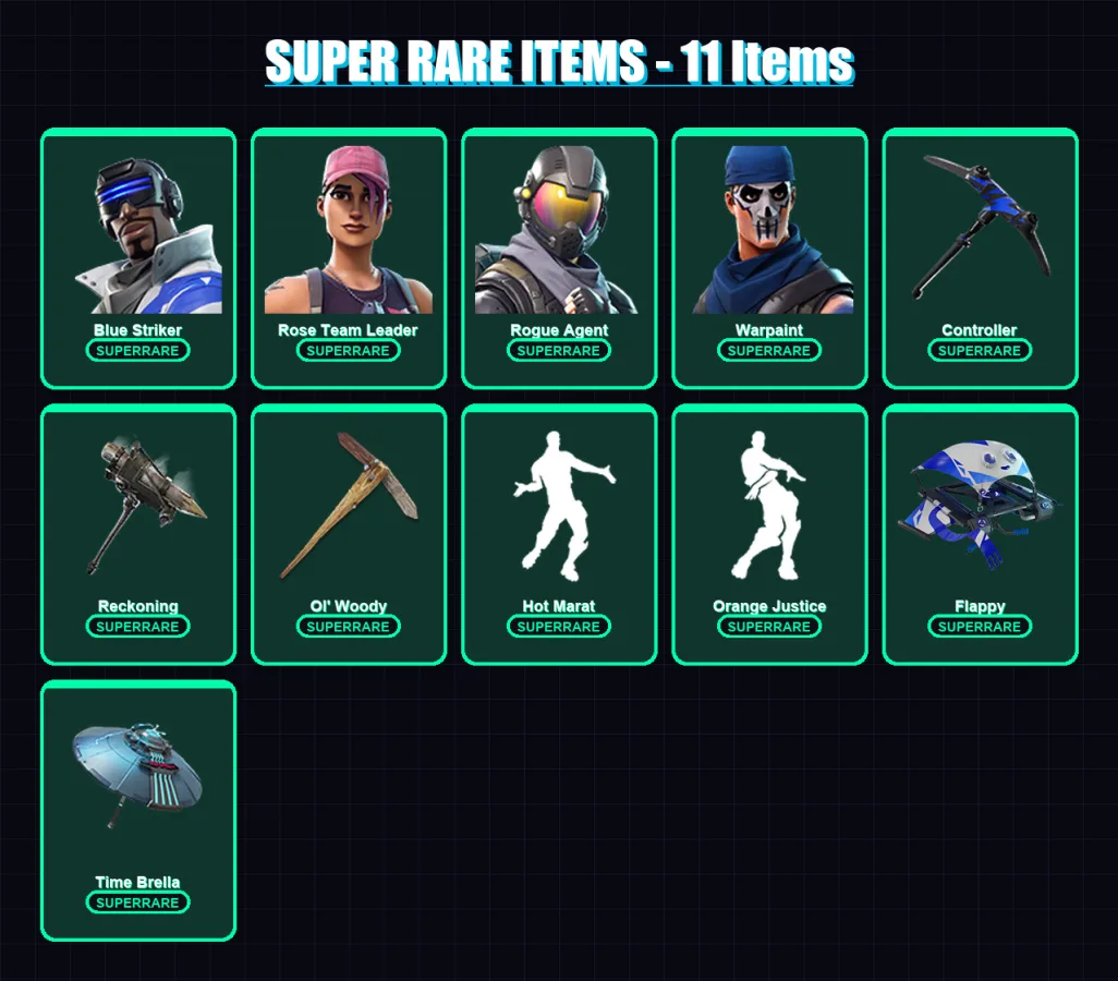 [PS4/PS5/XBOX/PC] | Blue Striker | Rose Team Leader | Rogue Agent | 96 skin | Lv946