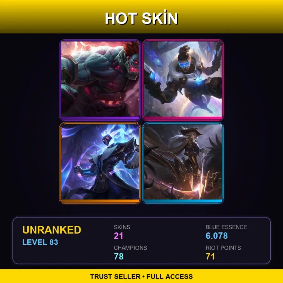 TR | Lv83 | Unranked | 21 Skin | 78 Champ — Space Groove Gragas