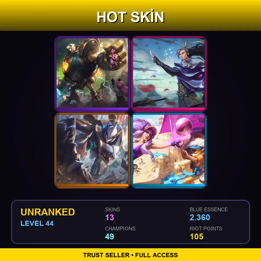 LAS | Lv44 | Unranked | 13 Skin | 49 Champ — Worldbreaker Trundle