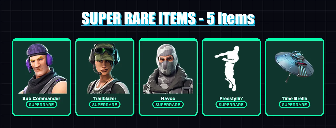 [PC] | Sub Commander | Trailblazer | Havoc | Omegarok | Drift | 54 skin | 72 pickaxe | 55 emote | 67 glider | Lv957 — Fortnite account
