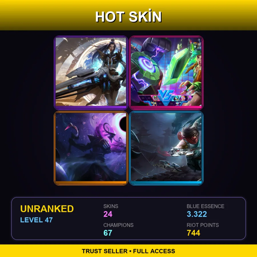 EUNE | Lv47 | Unranked | 24 Skin | 67 Champ — Unranked / Smurf League of Legends