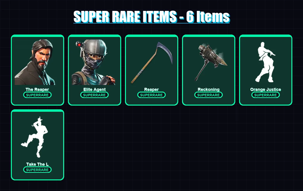 [PC/XBOX/PSN] | The Reaper | Elite Agent | Ark | Frozen Red Knight | Drift | 72 skin | 63 pickaxe | 54 emote | 47 glider | Lv800 — Fortnite account