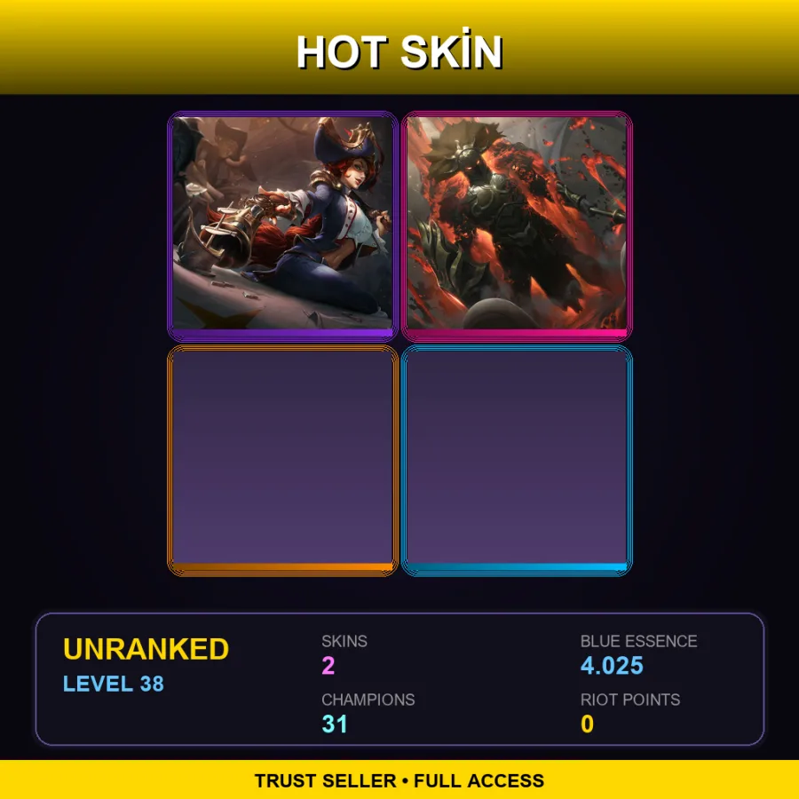 LAS | Lv38 | Unranked | 2 Skin | 31 Champ
