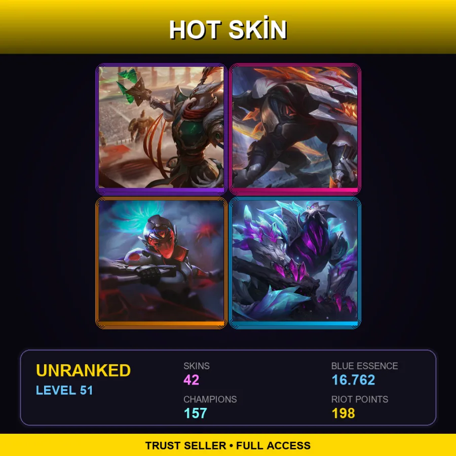 SG | Lv51 | Unranked | 42 Skin | 157 Champ — Star Nemesis Fiddlesticks