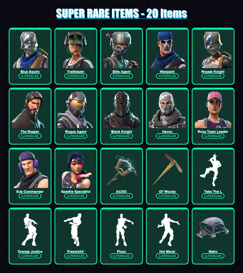 [PC/XBOX/PSN] | Blue Squire | Trailblazer | Elite Agent | Warpaint | Royale Knight | 53 skin | 59 pickaxe | 65 emote | 63 glider | Lv832 — Fortnite account