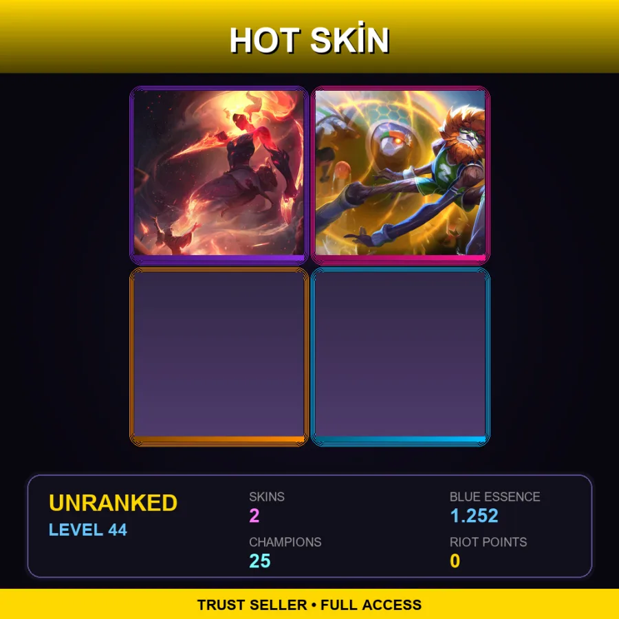 LAS | Lv44 | Unranked | 2 Skin | 25 Champ