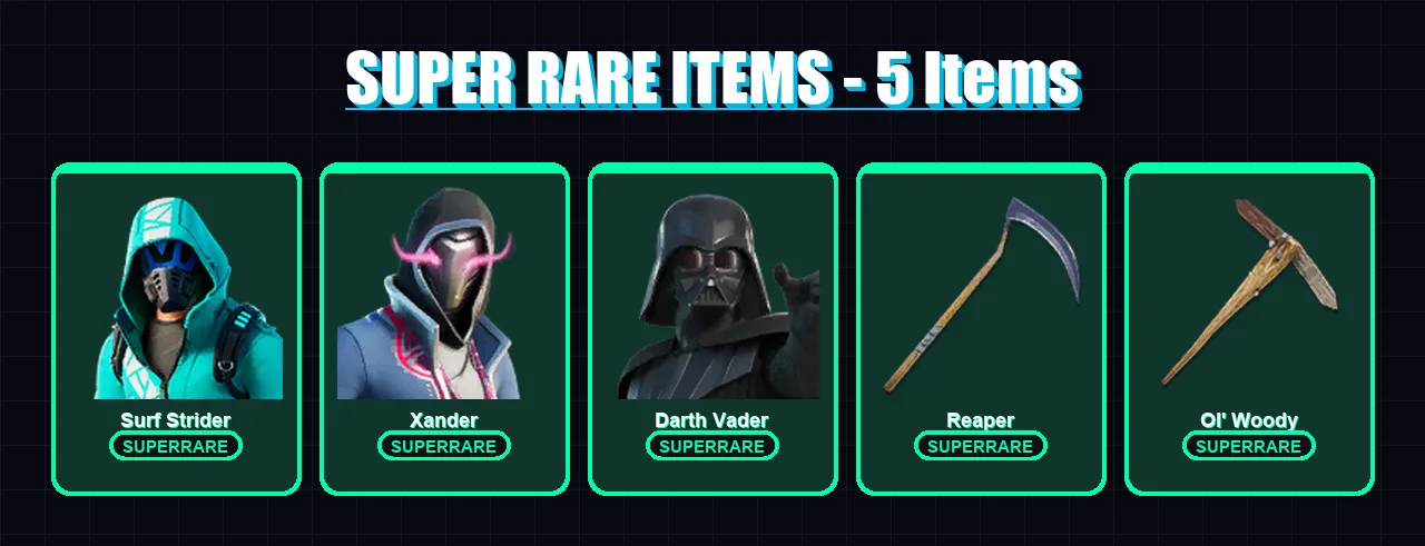 [PC/XBOX/PSN] | Surf Strider | Xander | Darth Vader | Snap | Twyn | 139 skin | 179 pickaxe | 125 emote | 124 glider | Lv2346